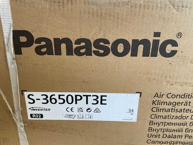 Panasonic - paci nx standard plafondmodel airco - single-split 3,6kw - afbeelding 13 van  14