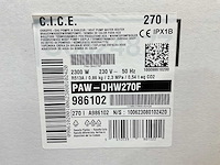 Panasonic - paw-dhw270f - warmtepompboiler 270l - afbeelding 12 van  15