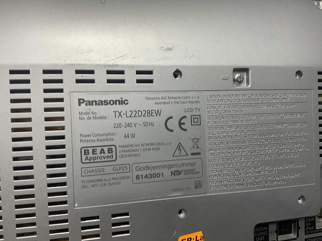 Panasonic - tx-l22d28ew - televisie - afbeelding 6 van  8