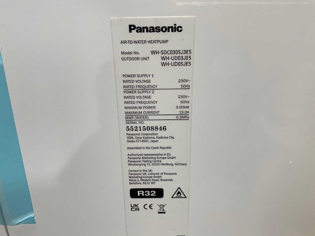 Panasonic - warmtepompset bi-bloc 5kw - aquarea j generatie - afbeelding 10 van  14