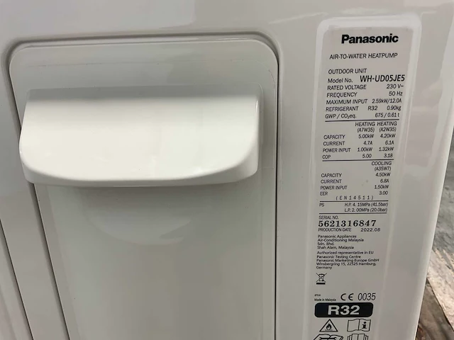 Panasonic - warmtepompset bi-bloc 5kw - aquarea j generatie - afbeelding 3 van  16