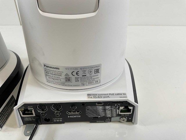 Panasonic (aw-he40hwe) full hd ptz 1080p hdmi lan w/psu cameras (2x) - afbeelding 6 van  7