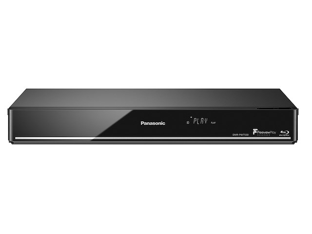 Panasonic dmrpwt550eb bluray-speler en hdd-recorder met freeview play zwart - afbeelding 1 van  5