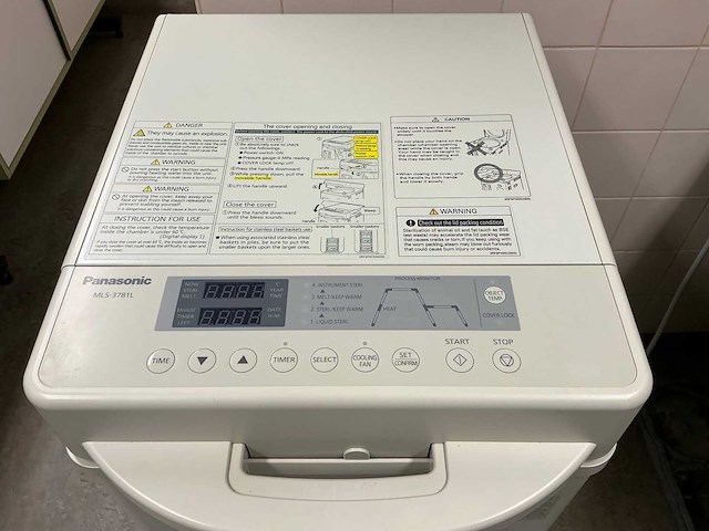 Panasonic mls-3781l laboratorium-autoclave - afbeelding 3 van  5