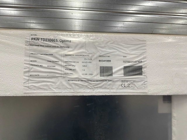 Panasonic paw-td23b6e5 indirect gestookte boiler - afbeelding 4 van  12