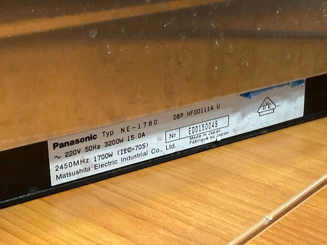 Panasonic pro ii 1780 magnetronoven - afbeelding 5 van  5