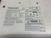Panasonic pt-tw351r lcd projector - afbeelding 4 van  4