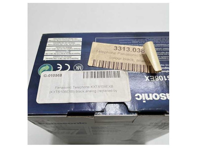 Panasonic telephone black - kxts108exb - afbeelding 3 van  5