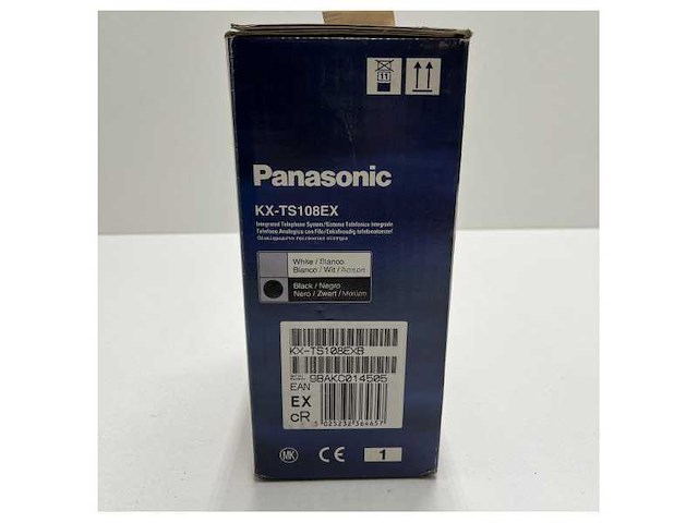 Panasonic telephone black - kxts108exb - afbeelding 4 van  5