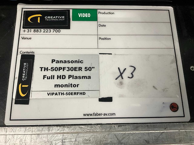 Panasonic th-50pf30er full hd 50” plasma monitor (3x) - afbeelding 9 van  9