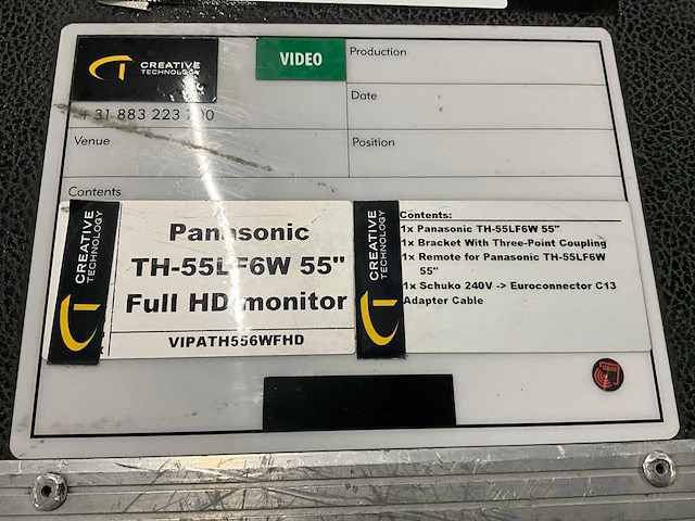 Panasonic th-55lf6w 55” full hd monitor - afbeelding 6 van  7