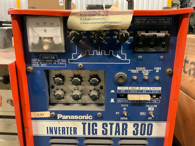 Panasonic tig star 300 lasapparaat - afbeelding 2 van  4
