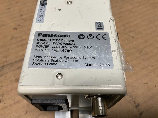 Panasonic wv-cp250/g cctv camera - afbeelding 5 van  5