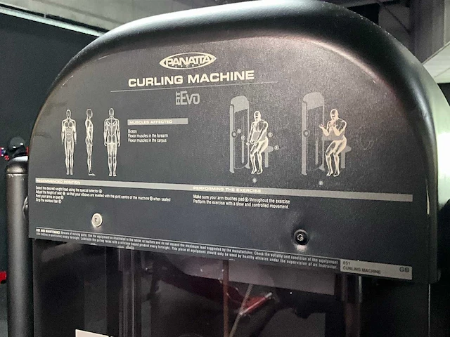 Panatta evo fit curling machine - afbeelding 6 van  6