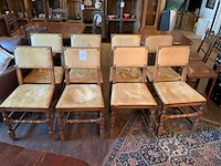 Pander &zn. antieke eetkamerstoelen (8x) - afbeelding 1 van  4