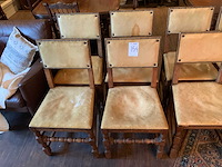 Pander &zn. antieke eetkamerstoelen (8x) - afbeelding 3 van  4