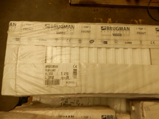 Paneelradiator, brugman, compact, wit, t21 300x800 - afbeelding 2 van  5