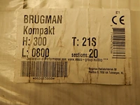 Paneelradiator, brugman, compact, wit, t21 300x800 - afbeelding 4 van  5