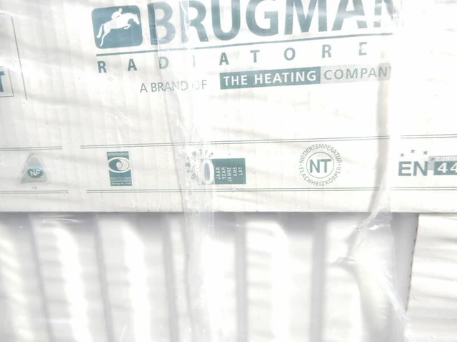 Paneelradiator, brugman, compact, wit, t21 400x2720 - afbeelding 2 van  3