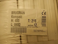 Paneelradiator, brugman, compact, wit, t21 400x480 - afbeelding 4 van  5