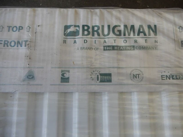 Paneelradiator, brugman, compact, wit, t21 400x480 - afbeelding 2 van  5