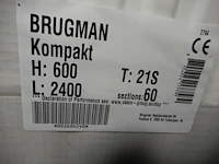 Paneelradiator, brugman, compact, wit, t21 600x2400 - afbeelding 3 van  5