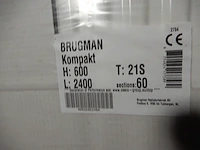Paneelradiator, brugman, compact, wit, t21 600x2400 - afbeelding 3 van  5