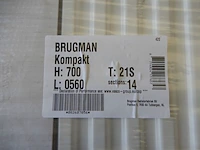 Paneelradiator, brugman, compact, wit, t21 700x560 - afbeelding 3 van  5