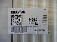 Paneelradiator, brugman, compact, wit, t21 700x560 - afbeelding 3 van  5