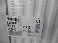 Paneelradiator, brugman, compact, wit, t21 900x1040 - afbeelding 3 van  5