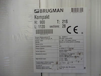 Paneelradiator, brugman, compact, wit, t21 900x1120 - afbeelding 4 van  5