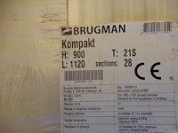 Paneelradiator, brugman, compact, wit, t21 900x1120 - afbeelding 3 van  5