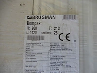 Paneelradiator, brugman, compact, wit, t21 900x1120 - afbeelding 3 van  5