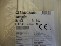 Paneelradiator, brugman, compact, wit, t21 900x720 - afbeelding 3 van  5
