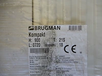 Paneelradiator, brugman, compact, wit, t21 900x720 - afbeelding 3 van  5