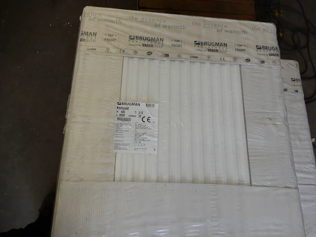 Paneelradiator, brugman, compact, wit, t21 900x800 - afbeelding 1 van  5