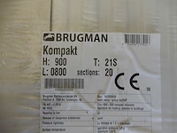 Paneelradiator, brugman, compact, wit, t21 900x800 - afbeelding 3 van  5