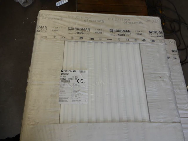 Paneelradiator, brugman, compact, wit, t21 900x800 - afbeelding 1 van  5