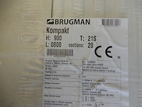 Paneelradiator, brugman, compact, wit, t21 900x800 - afbeelding 3 van  5