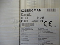 Paneelradiator, brugman, compact, wit, t21 900x960 - afbeelding 3 van  5