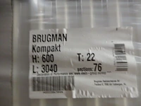 Paneelradiator, brugman, compact, wit, t22 600x3040 - afbeelding 4 van  4