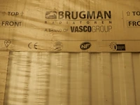 Paneelradiator, brugman, compact, wit, t33 600x480 - afbeelding 3 van  5