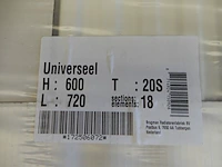 Paneelradiator, brugman, universeel compact, wit, t20 600x720 - afbeelding 3 van  4