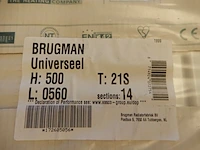 Paneelradiator, brugman, universeel compact, wit, t21 500x560 - afbeelding 3 van  3