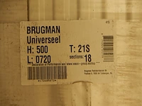 Paneelradiator, brugman, universeel compact, wit, t21 500x720 - afbeelding 3 van  3