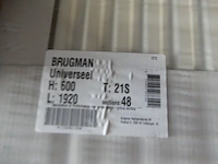 Paneelradiator, brugman, universeel compact, wit, t21 600x1920 - afbeelding 3 van  3
