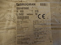 Paneelradiator, brugman, universeel compact, wit, t21 600x400 - afbeelding 3 van  3