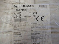 Paneelradiator, brugman, universeel compact, wit, t21 600x400 - afbeelding 3 van  3