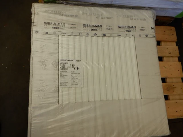 Paneelradiator, brugman, universeel compact, wit, t21 900x880 - afbeelding 2 van  4