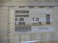 Paneelradiator, brugman, universeel compact, wit, t22 400x640 - afbeelding 3 van  3